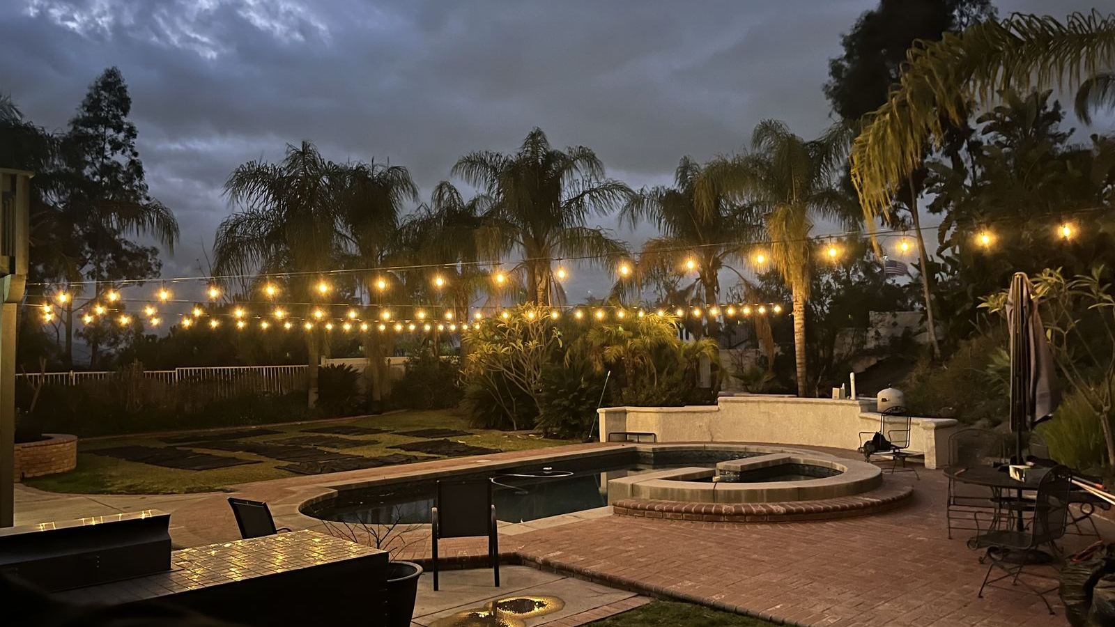 Outdoor lighting installation in Norco, CA