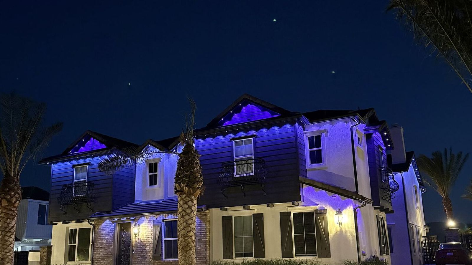 Outdoor lighting installation in Perris, CA